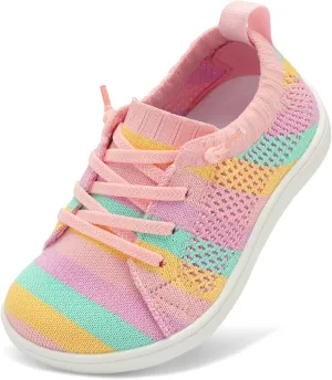 LeIsfIt Toddler Shoes Girls Boys Wide Shoes Kids Zero Drop Minimalist Sneakers Barefoot Slip on Tennis Sneakers