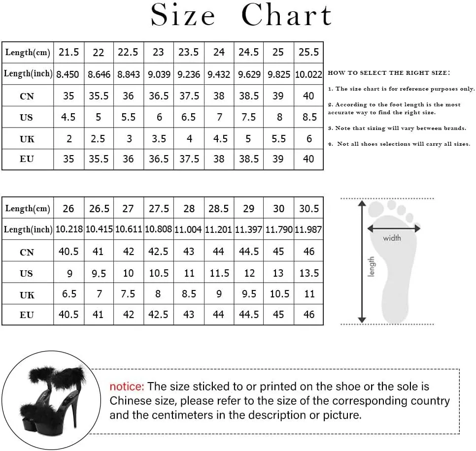 LIFKOME 1pair Super High Heel Fur Shoes High-Heeled Sandals Fashion Sandals Women’s Sandals Womens Comfy Sandals Women Sandals Strappy Sandals for Women Sandals Sandals
