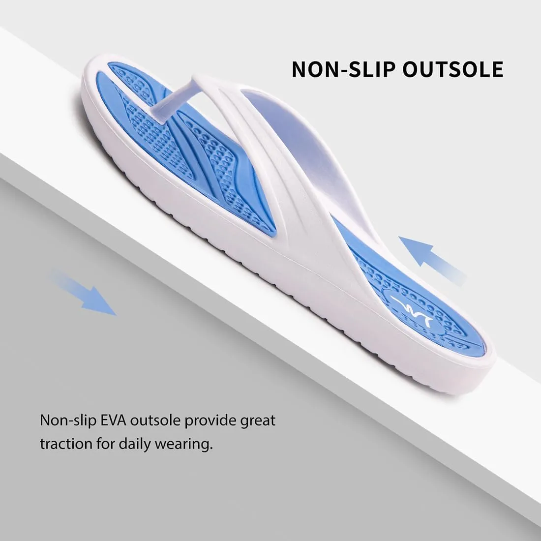 LM Women's Flip Flops Thong Sandals Casual Sandals Shower Shoes Beach Slippers Slides Slip on Water Shoes