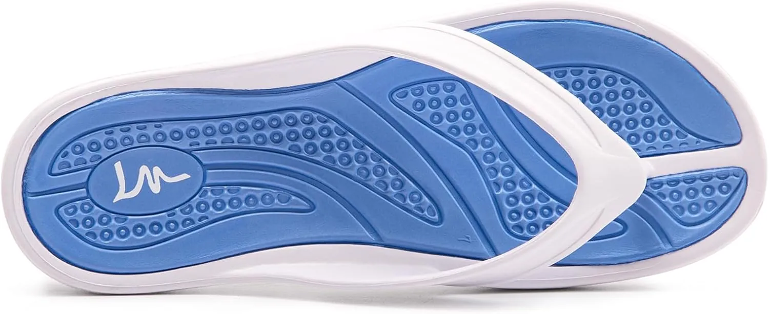 LM Women's Flip Flops Thong Sandals Casual Sandals Shower Shoes Beach Slippers Slides Slip on Water Shoes