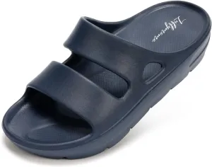 Luffymomo Pillow Slippers for Women and Men,Cloud Indoor Slides Bathroom Sandals | Non-Slip Thick Sole Quick Drying