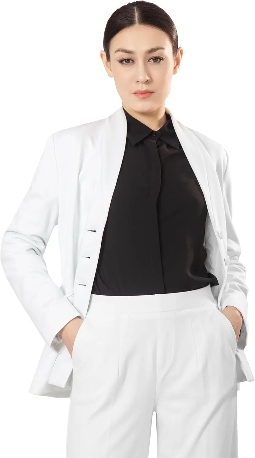 Marycrafts Women's Business Outfit Blazer Wide Leg Pant Suits Set for Work