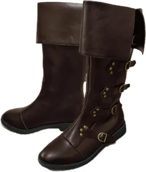 Medieval Renaissance Pirate Boots Steampunk Viking High Top Cosplay Men's Boot Halloween Party Shoes