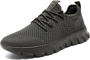 Men Running Tennis Shoes Gym Fashion Sneakers Walking Workout Shoes Athletic Slip on Breathable Mesh Comfortable Lightweight Casual Sport Shoe