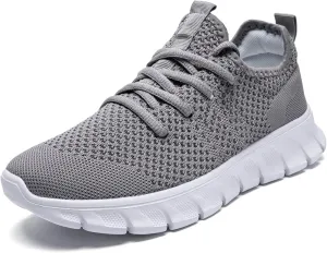 Men Running Tennis Shoes Gym Fashion Sneakers Walking Workout Shoes Athletic Slip on Breathable Mesh Comfortable Lightweight Casual Sport Shoe