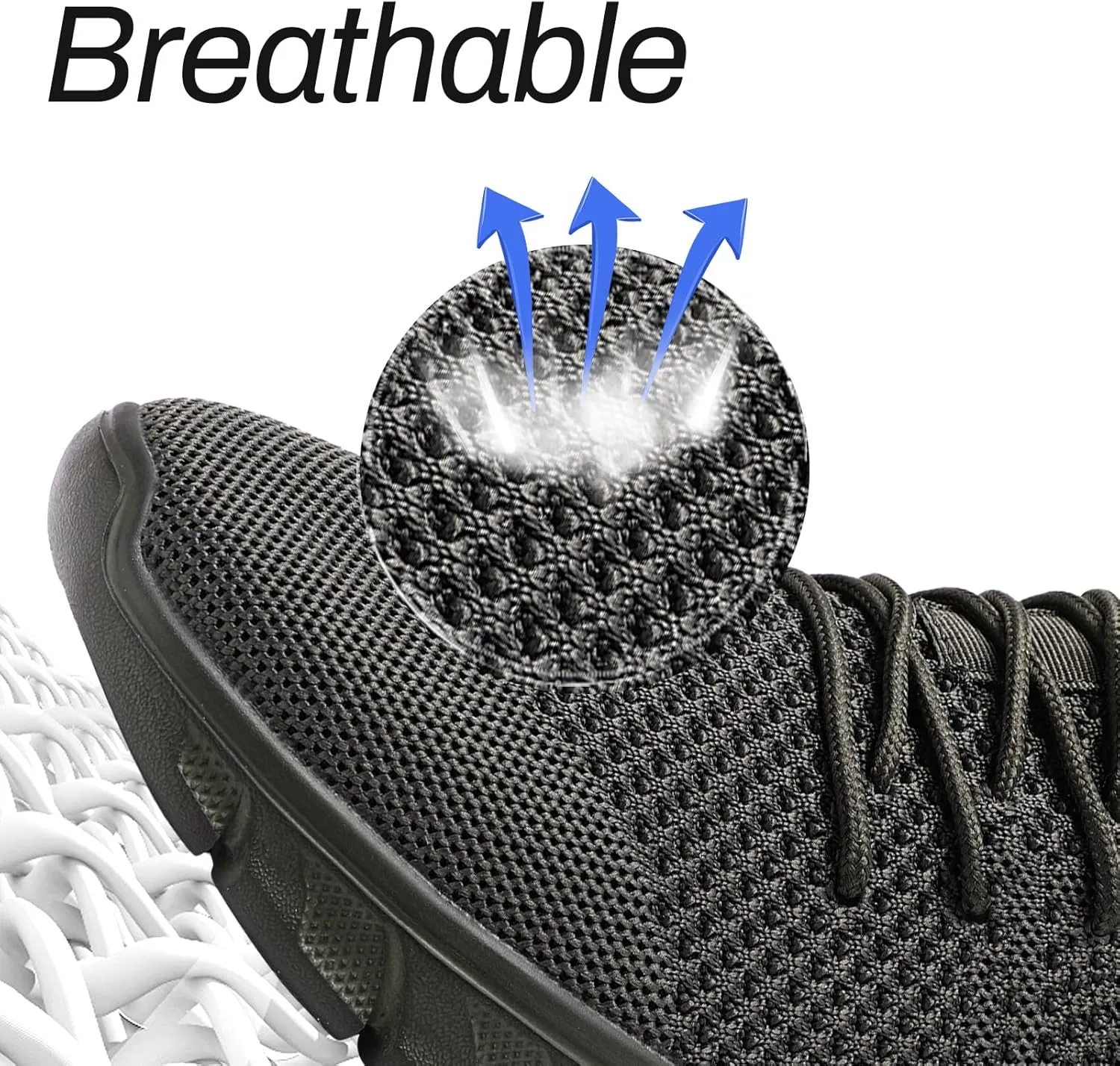 Men Running Tennis Shoes Gym Fashion Sneakers Walking Workout Shoes Athletic Slip on Breathable Mesh Comfortable Lightweight Casual Sport Shoe