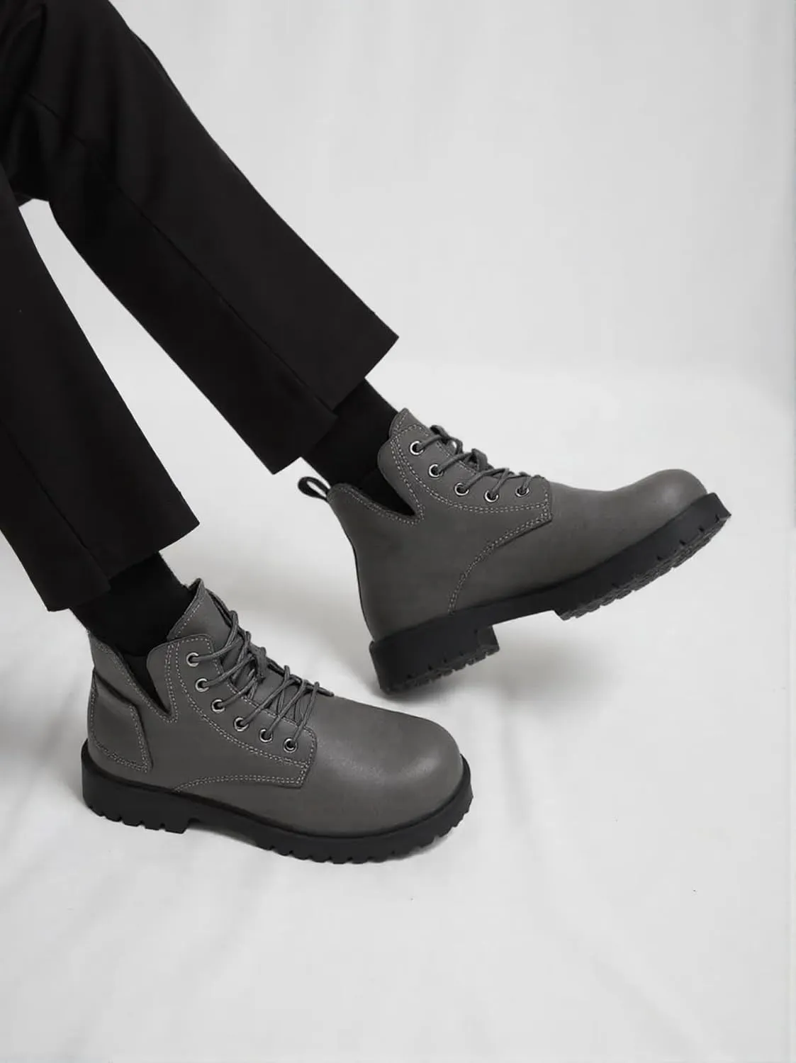 Mens Boots Fashion Casual Motorcycle Boot Hiking Chukka Boots for Men