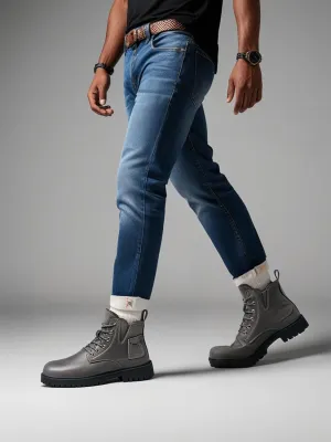 Mens Boots Fashion Casual Motorcycle Boot Hiking Chukka Boots for Men
