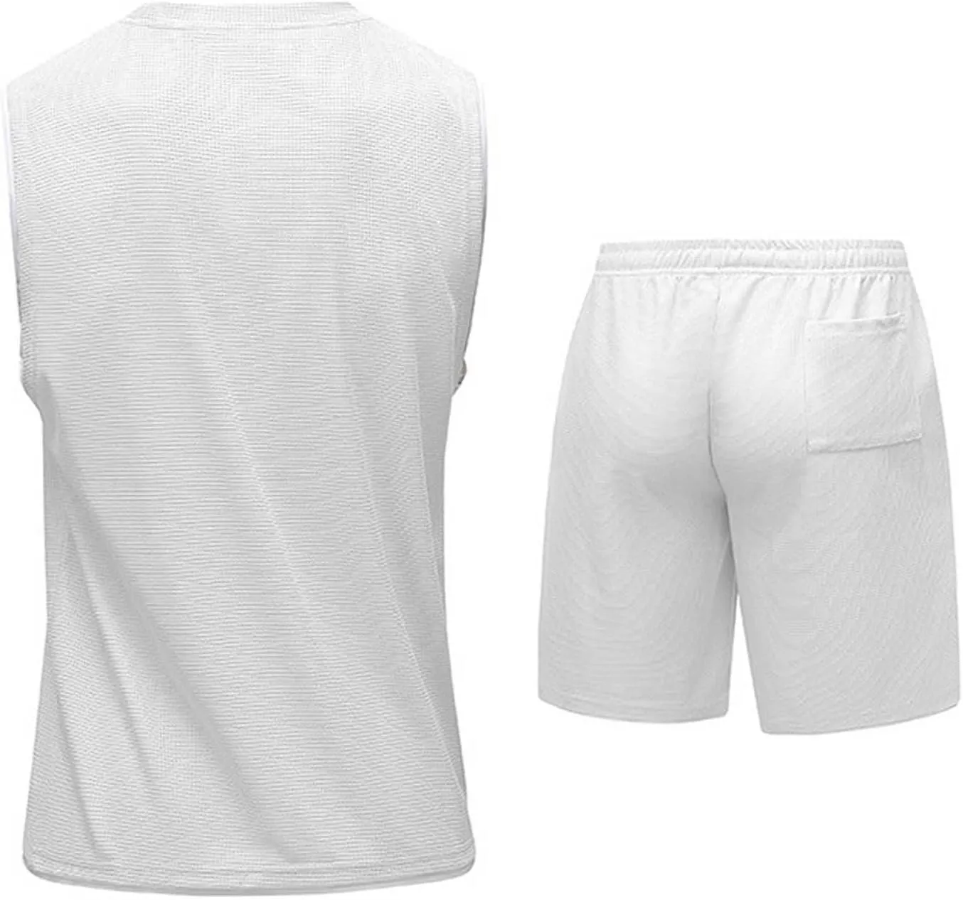 Men's Hawaiian Sleeveless Tracksuit, Summer T Shirts & Shorts Set Two Piece Casual Daily Sweatsuits Joggers Beachwear