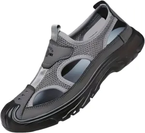 Men's Lightweight Breathable Sandals Non-Slip Sport Clogs Shoes for Beach Walking Summer