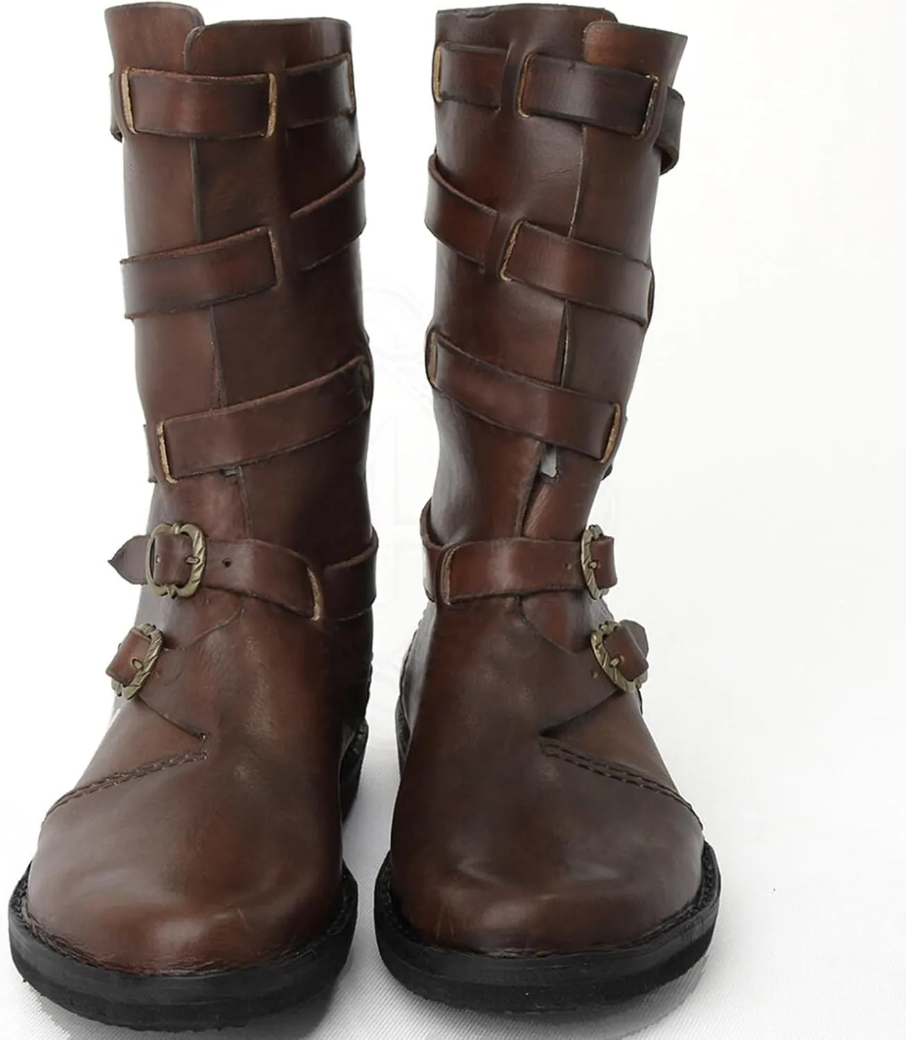 Men's Medieval Renaissance Pirate Boots Halloween Vintage Viking Gothic Cosplay Boots Shoes