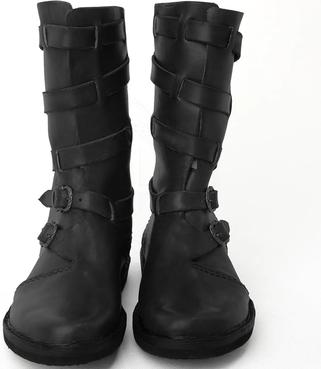 Men's Medieval Renaissance Pirate Boots Halloween Vintage Viking Gothic Cosplay Boots Shoes