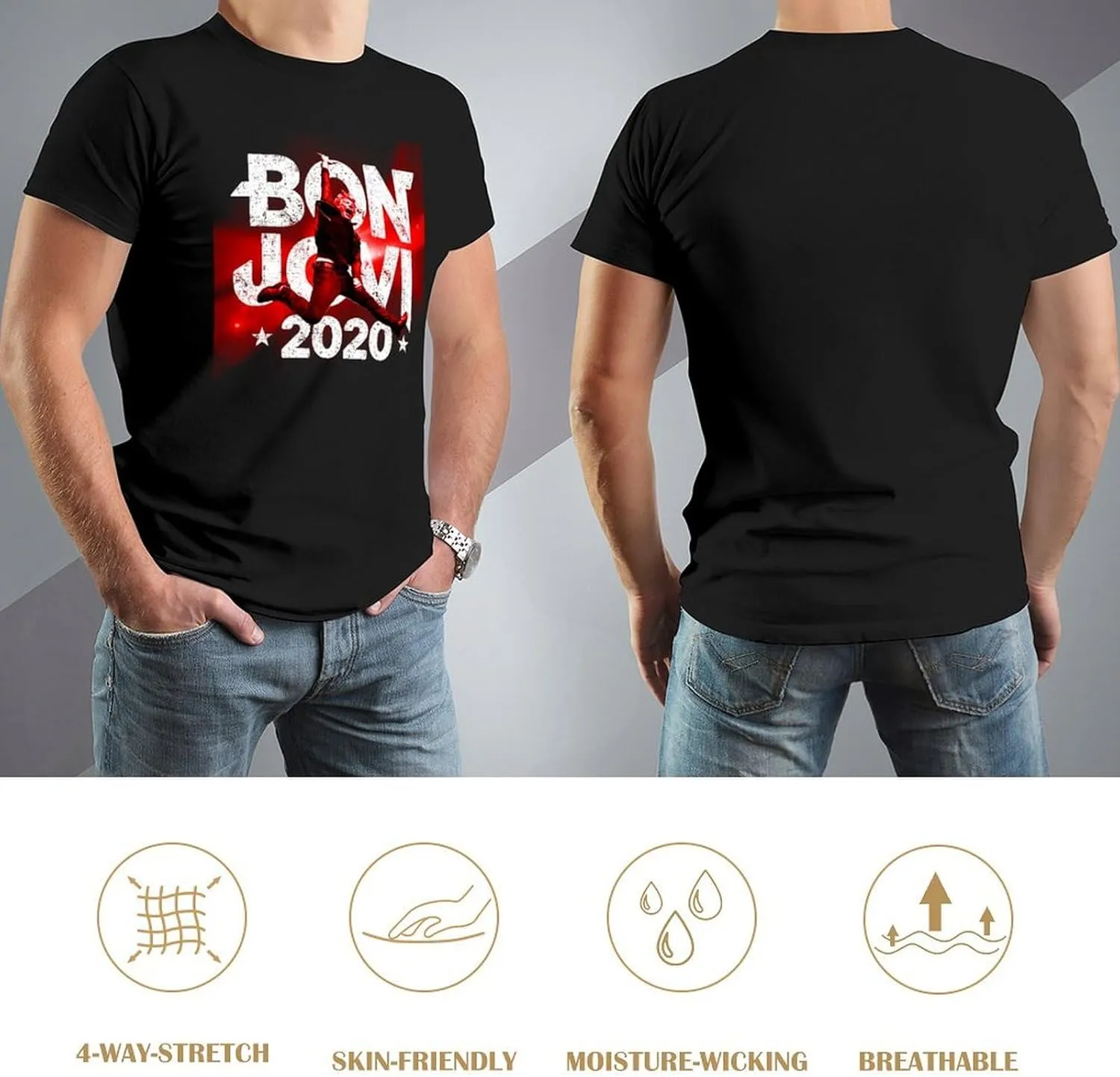 Men's Music Fans T-Shirt 3D Printed Short-Sleeve Cotton Tshirts Unisex