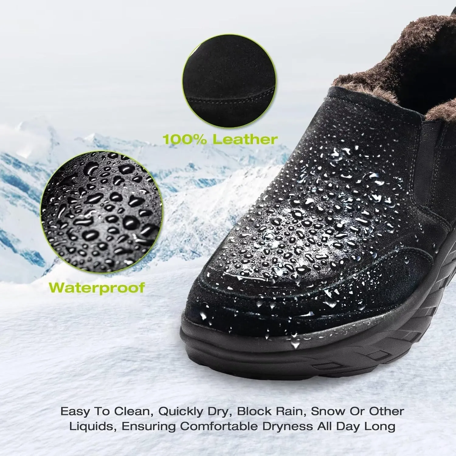 Men's Orthopedic Wide Winter Slippers with Arch Support: Comfortable Diabetic Loafers for Plantar Fasciitis, Casual Warm Orthotic Walking Shoes for Foot and Heel Pain Relief