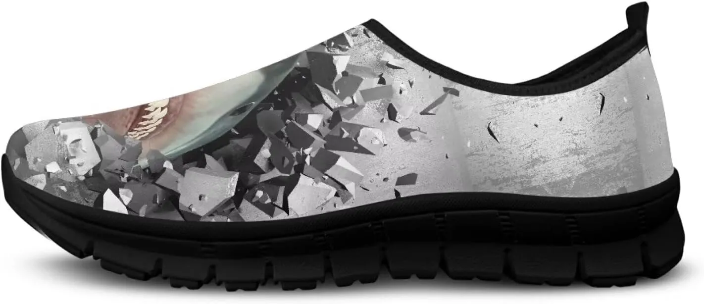 Mens Slip On Walking Shoes Soft Loafers Lightweight Non Slip Casual Fashion Sneakers for Travel Work Black Sole Size 5-14