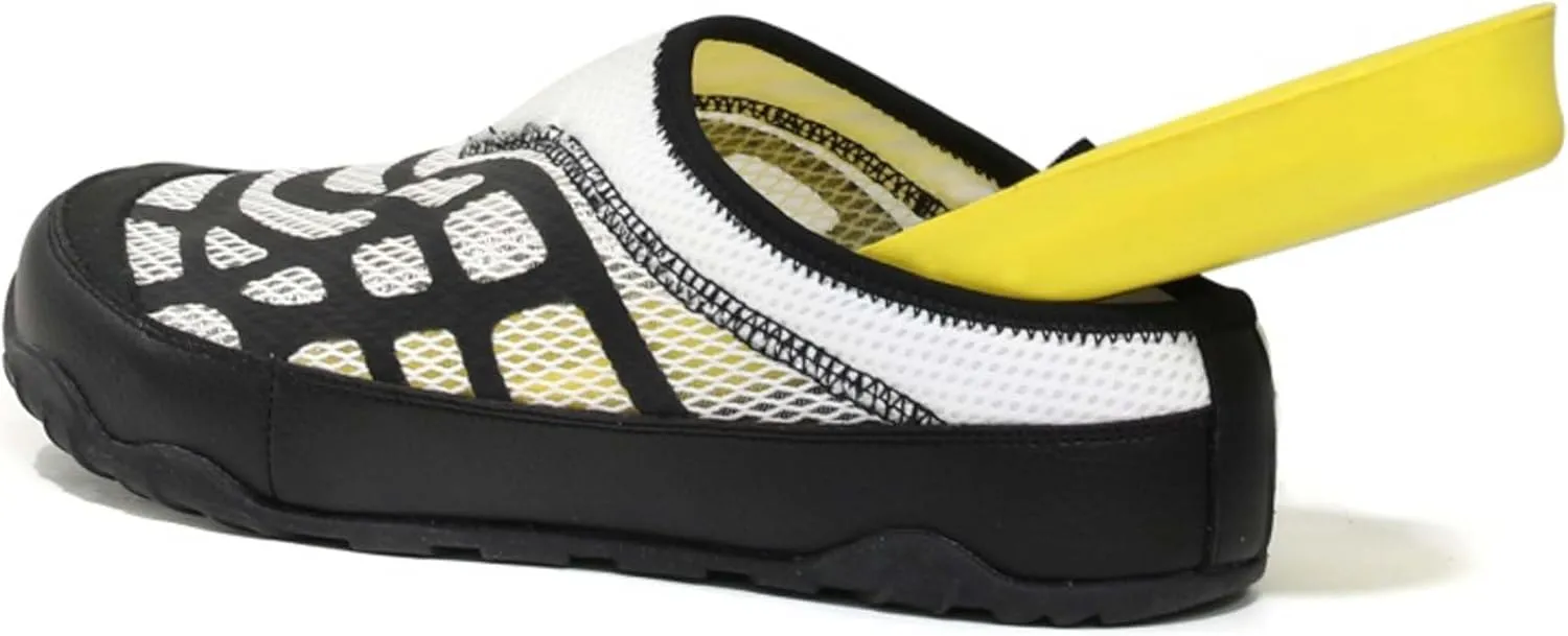 Men's Summer Sandals Handmade Baotou Half Slippers Garden Shoes Breathable Mesh Sandals Slippers Anti-slip Quick-dry Beach Shoes Outdoor Walking Casual Shoes
