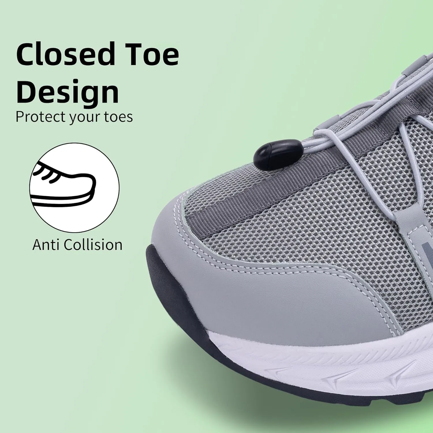 Mens Wide Hiking Sandal Summer Water Shoes Outdoor Athletic Recovery Sandals Closed Toe Walking Shoes US 8-13
