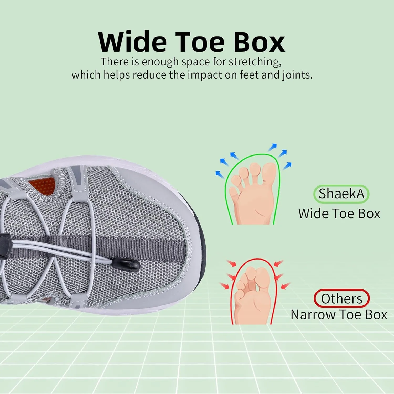 Mens Wide Hiking Sandal Summer Water Shoes Outdoor Athletic Recovery Sandals Closed Toe Walking Shoes US 8-13
