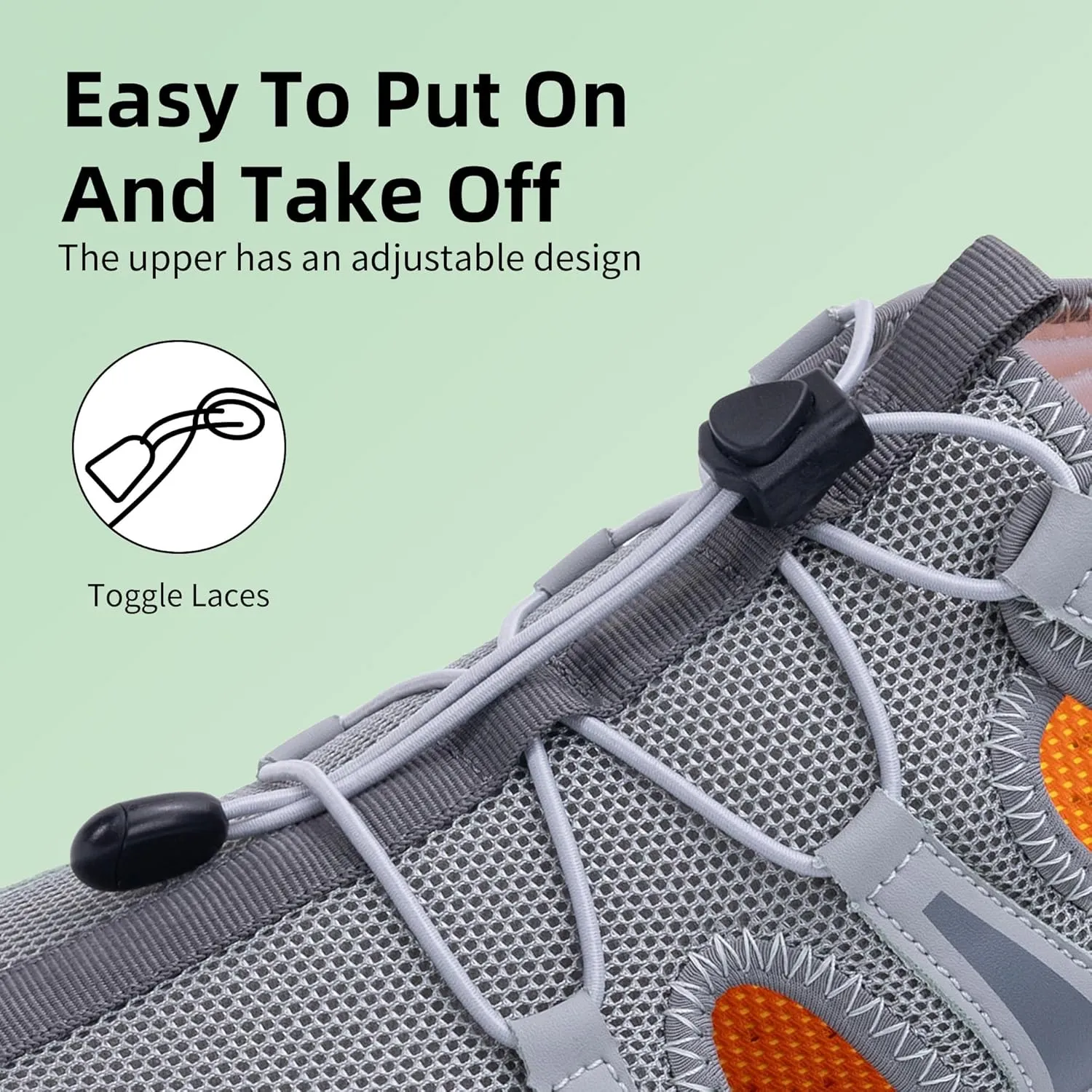 Mens Wide Hiking Sandal Summer Water Shoes Outdoor Athletic Recovery Sandals Closed Toe Walking Shoes US 8-13