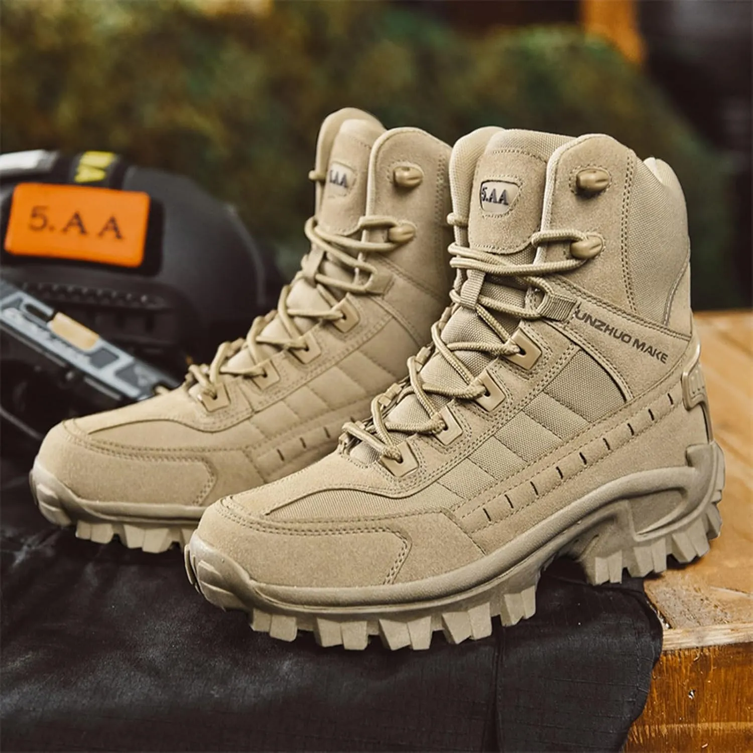 Men's Winter Fashion High Top Thick Sole Lace Up Hiking Shoes and Thick Sports Running Shoes Sneaker Rack for Men Men's Shoes