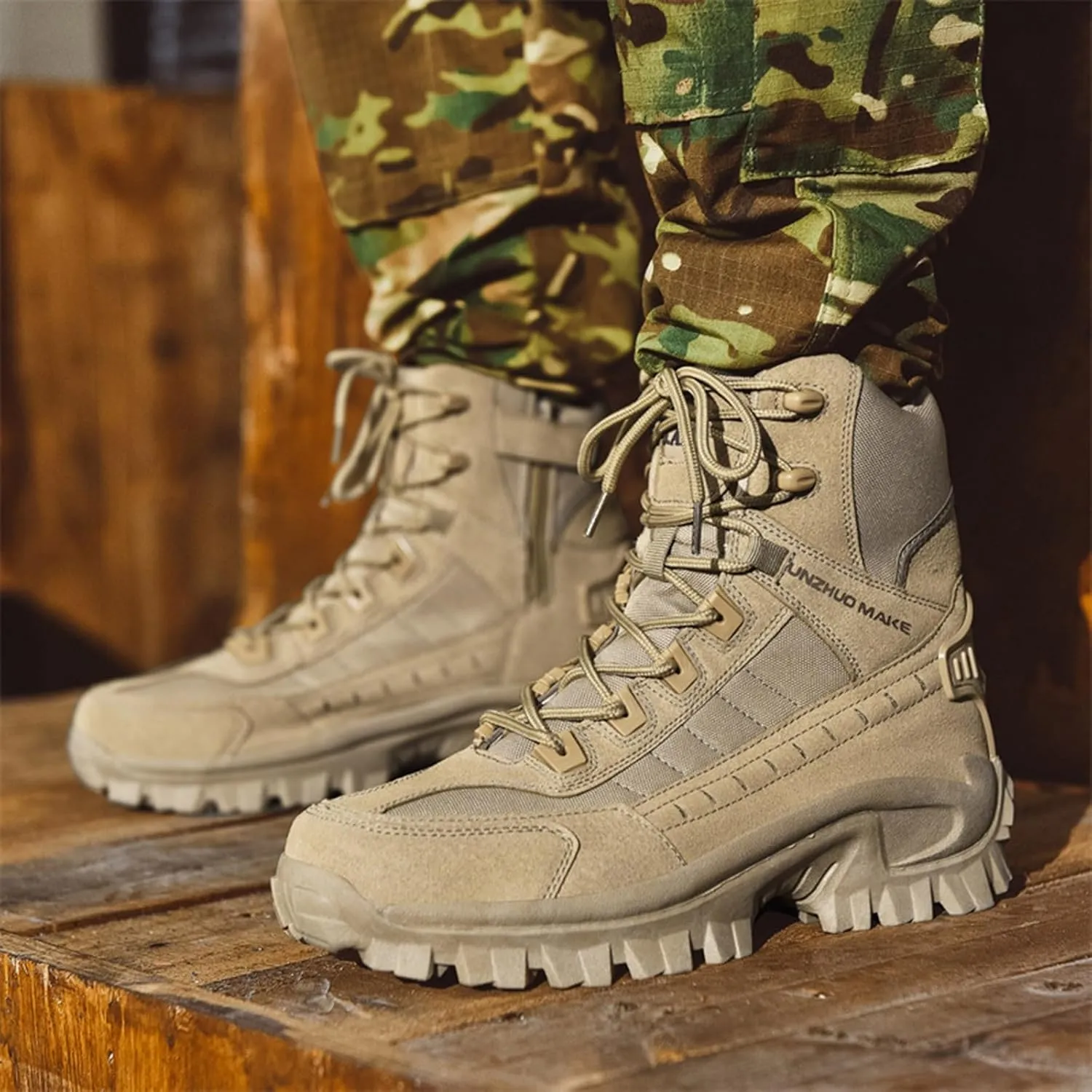 Men's Winter Fashion High Top Thick Sole Lace Up Hiking Shoes and Thick Sports Running Shoes Sneaker Rack for Men Men's Shoes