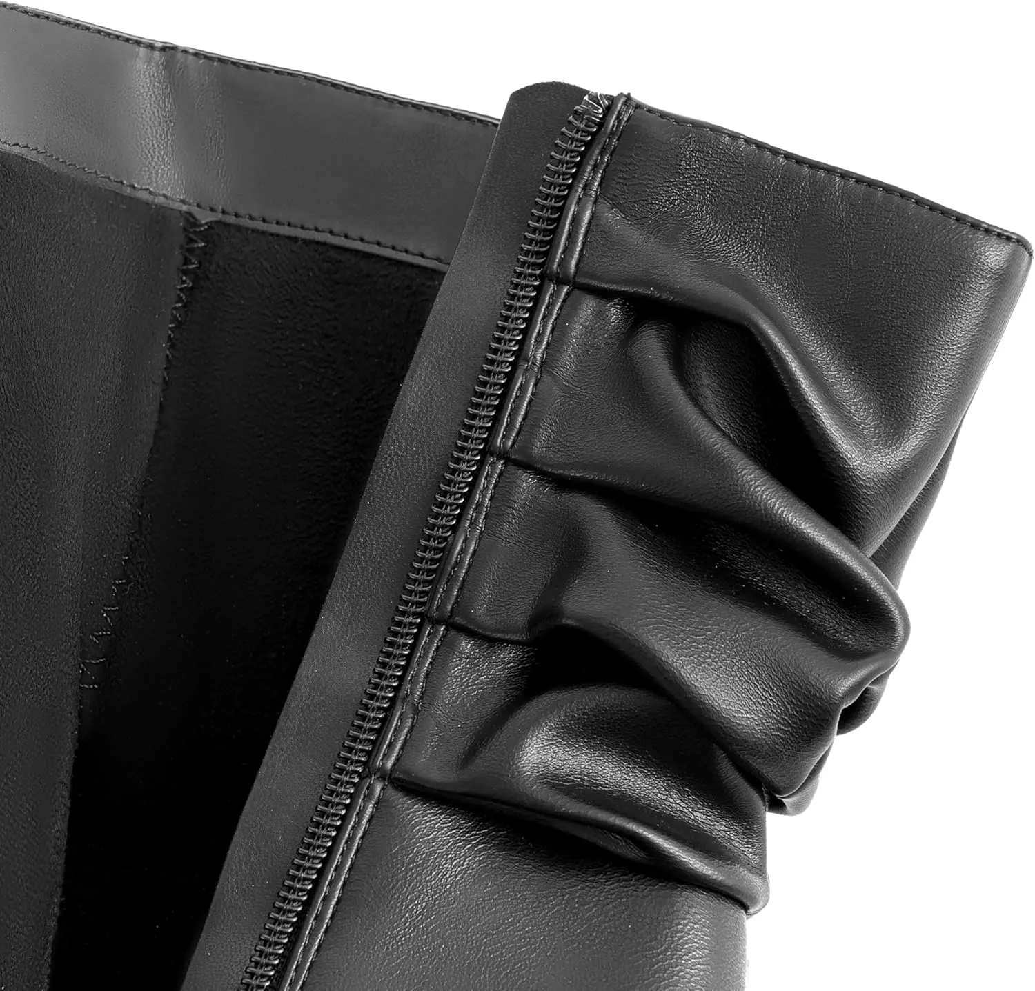 Mid Calf Boots for Women Stiletto High Heel Slouch Boots Pointed Toe Side Zipper Sexy Fashion Boots Waterproof Ankle Boots Fall Winter Dressy Boots