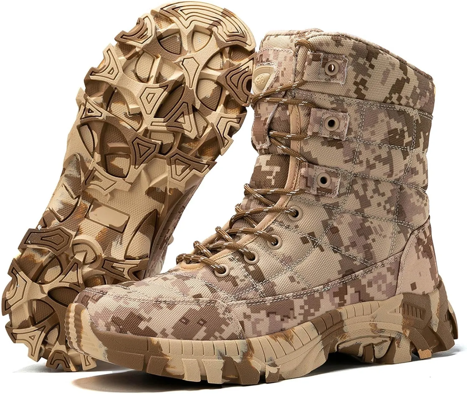 Military Boots for Men 8 Inches Lightweight Army Motorcycle Combat Boots