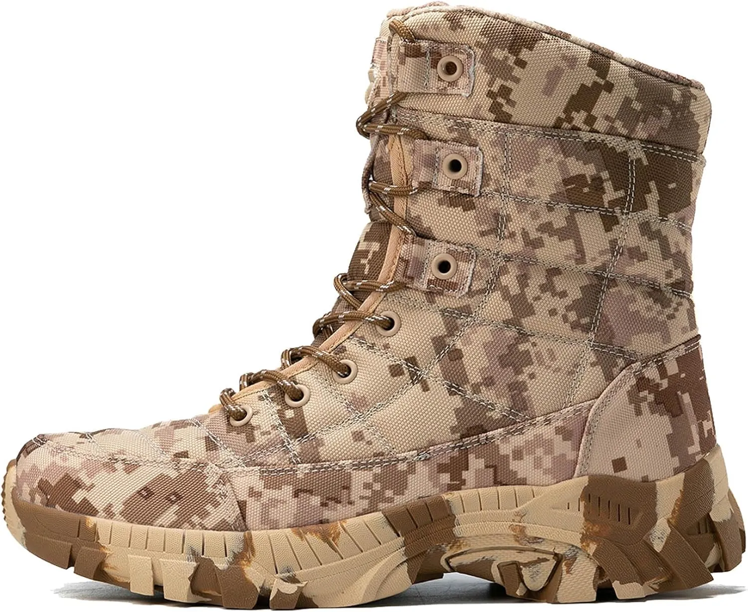 Military Boots for Men 8 Inches Lightweight Army Motorcycle Combat Boots