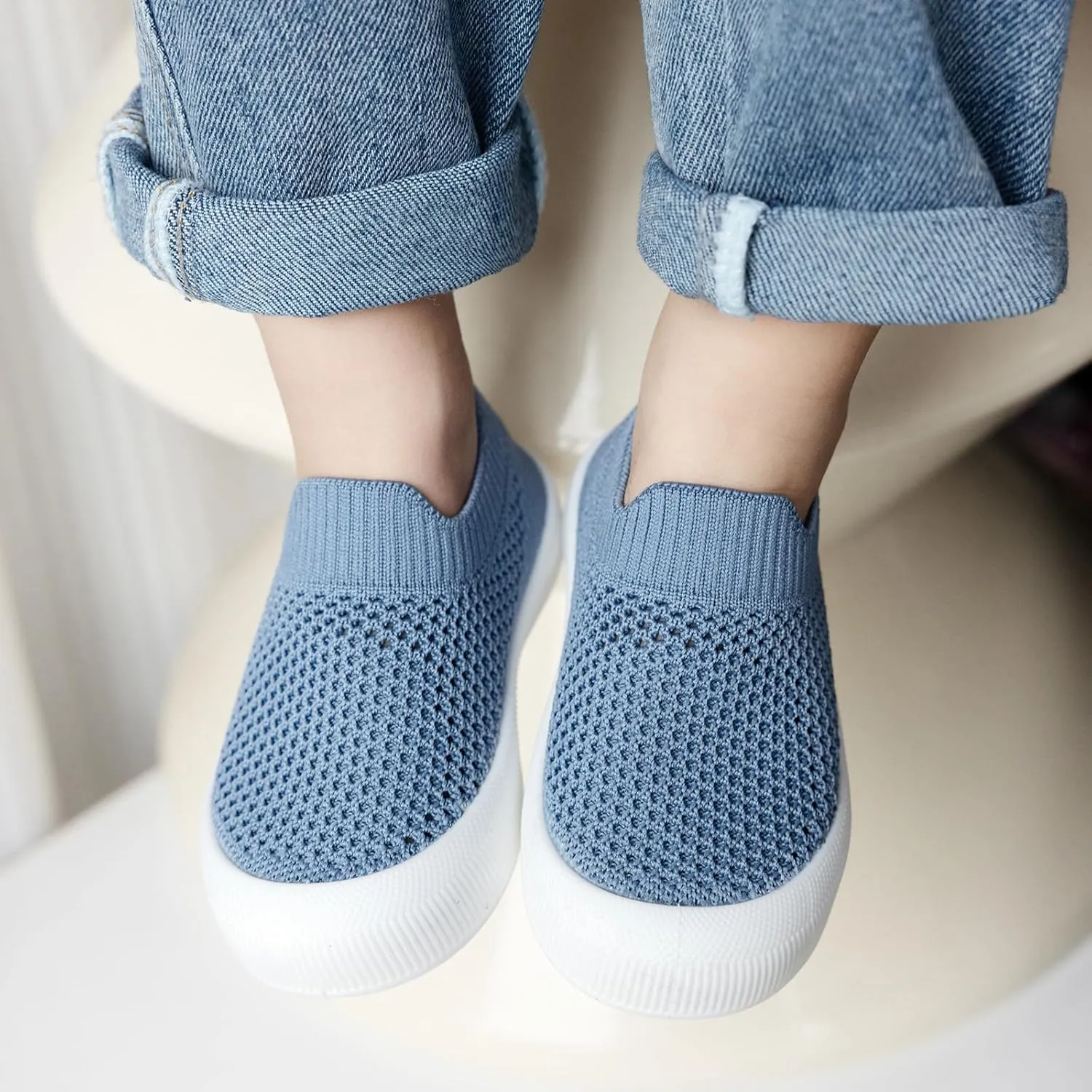 MK MATT KEELY Baby Shoes Boys Girls First Walkers Shoes Toddler Breathable Non-Slip Sneakers Infant Lightweight Tennis Shoes