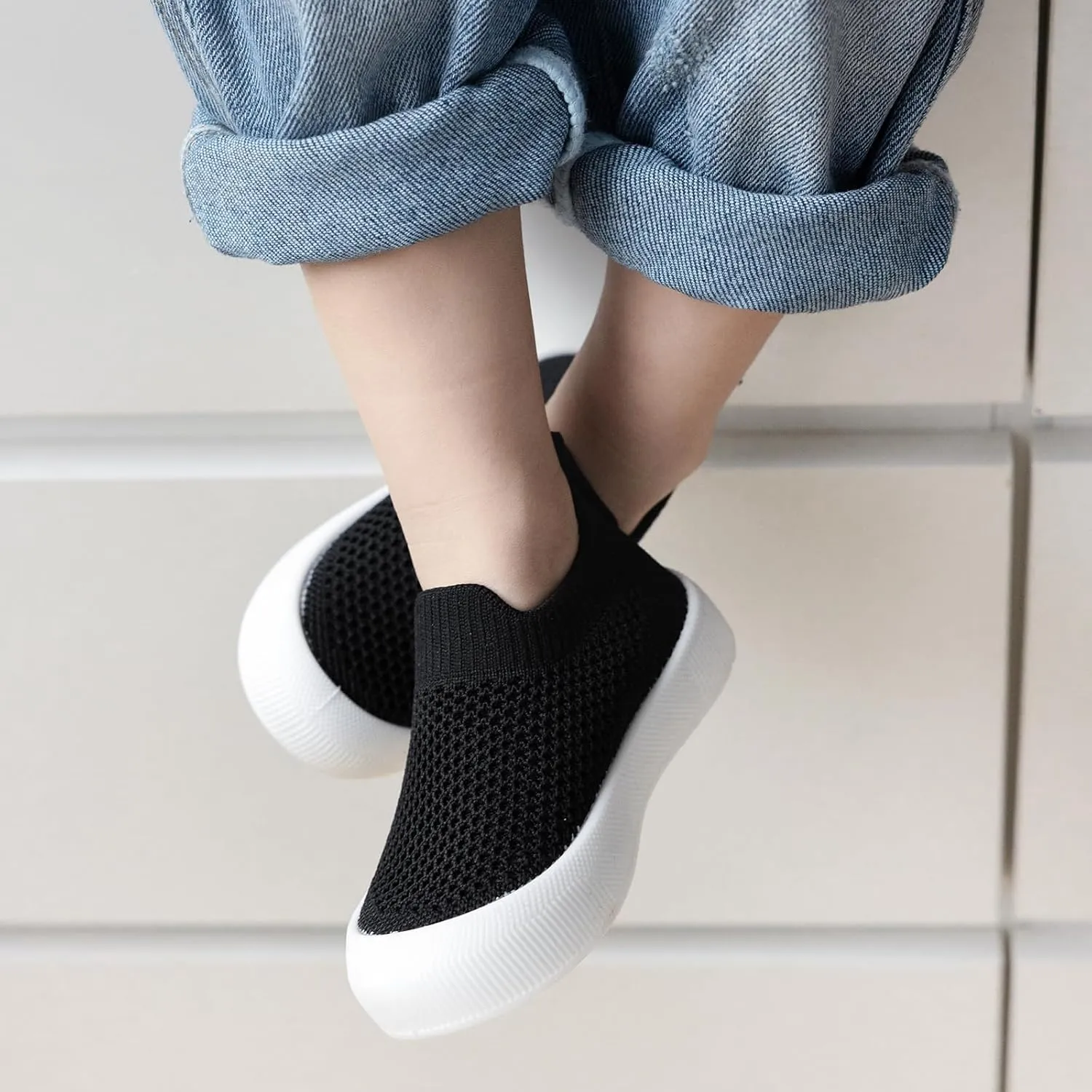 MK MATT KEELY Baby Shoes Boys Girls First Walkers Shoes Toddler Breathable Non-Slip Sneakers Infant Lightweight Tennis Shoes