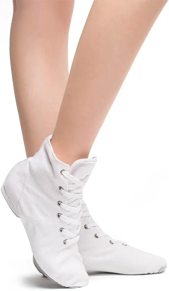 MSMAX Jazz Dance Shoes for Girls Lace-up Dancing Ballet Boots Sneakers for Boys