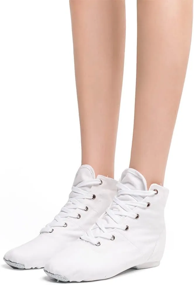 MSMAX Jazz Dance Shoes for Girls Lace-up Dancing Ballet Boots Sneakers for Boys