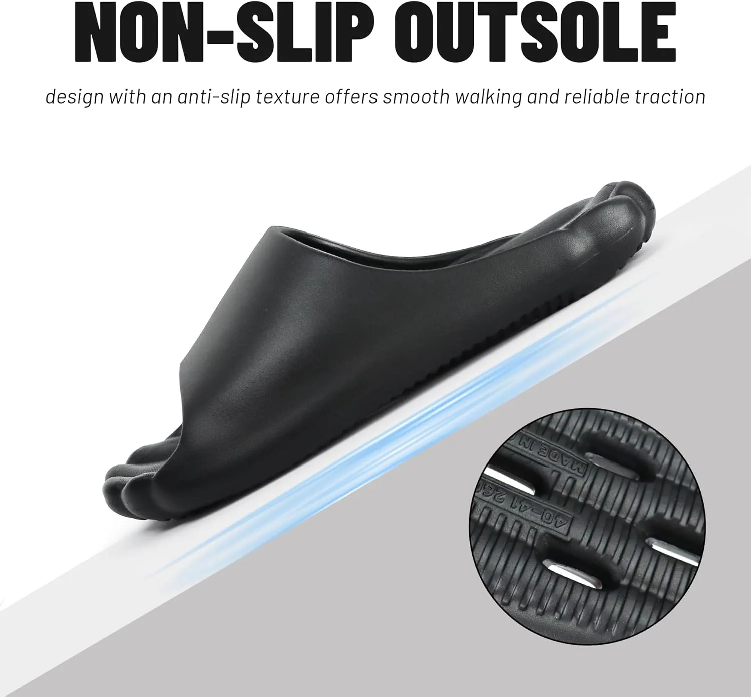 Non-Slip Quick-Dry Shower Sandals with Holes | Lightweight EVA Slippers for Women & Men | Indoor/Outdoor Pool, Beach, Spa & Home Use
