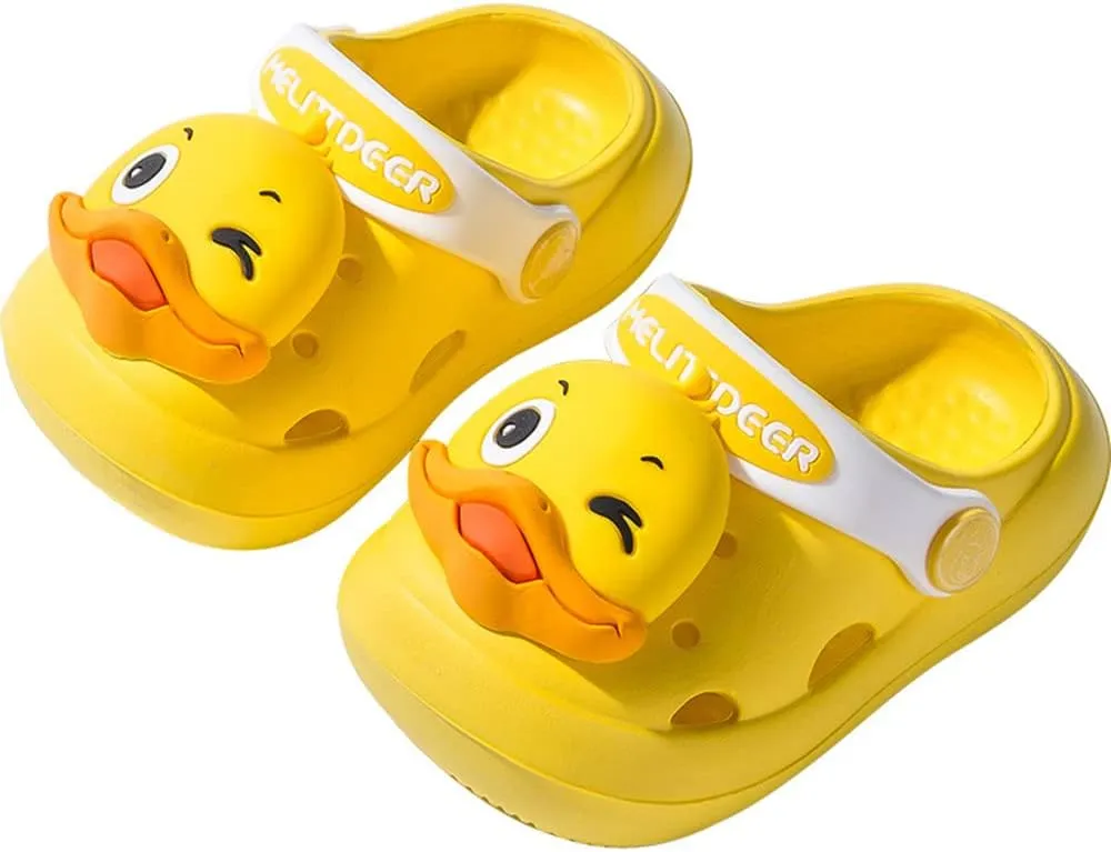 NW Kids Cute Clogs Garden Shoes Toddler Boys Girls Non-Slip Soft EVA Slides Slippers Indoor Outdoor Waterproof Children Water Shower Beach Pool Sandals