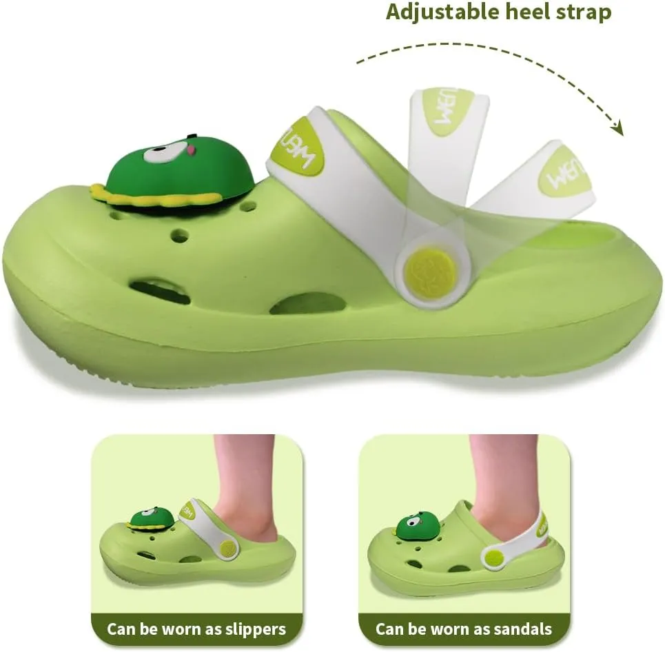 NW Kids Cute Clogs Garden Shoes Toddler Boys Girls Non-Slip Soft EVA Slides Slippers Indoor Outdoor Waterproof Children Water Shower Beach Pool Sandals
