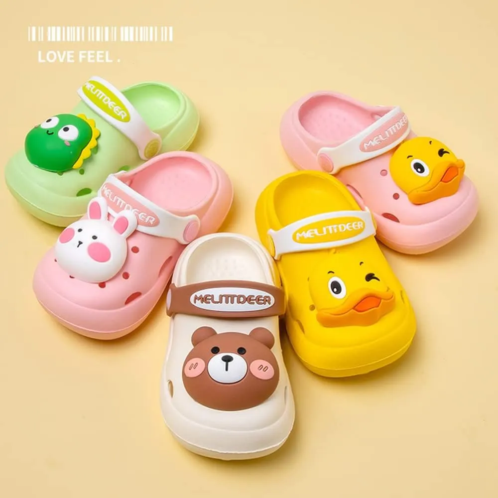 NW Kids Cute Clogs Garden Shoes Toddler Boys Girls Non-Slip Soft EVA Slides Slippers Indoor Outdoor Waterproof Children Water Shower Beach Pool Sandals