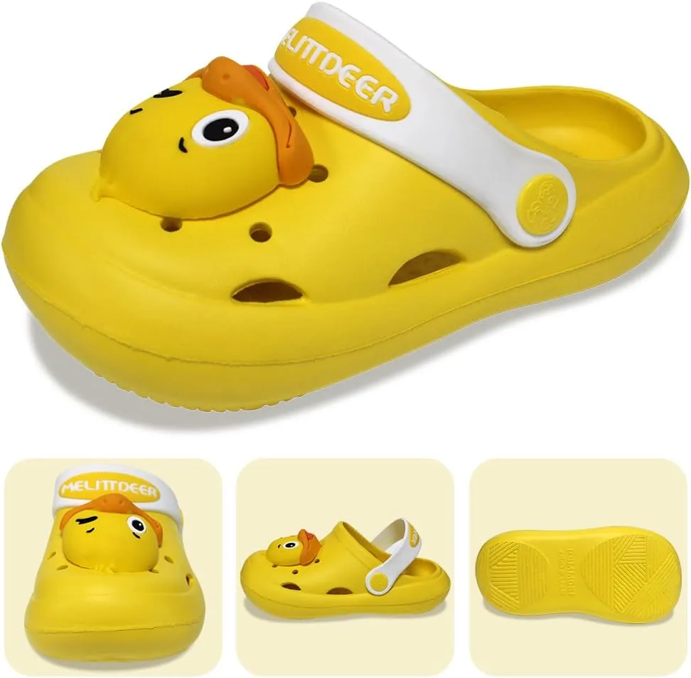NW Kids Cute Clogs Garden Shoes Toddler Boys Girls Non-Slip Soft EVA Slides Slippers Indoor Outdoor Waterproof Children Water Shower Beach Pool Sandals