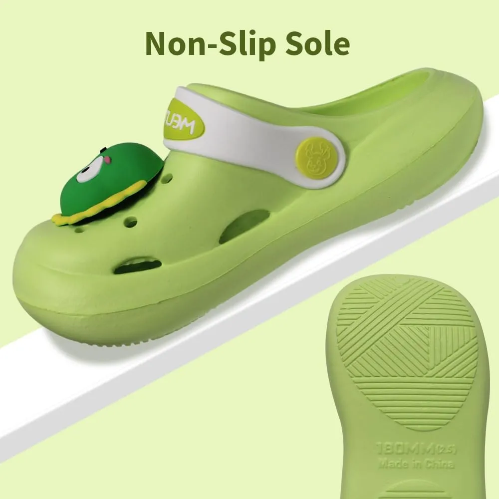 NW Kids Cute Clogs Garden Shoes Toddler Boys Girls Non-Slip Soft EVA Slides Slippers Indoor Outdoor Waterproof Children Water Shower Beach Pool Sandals
