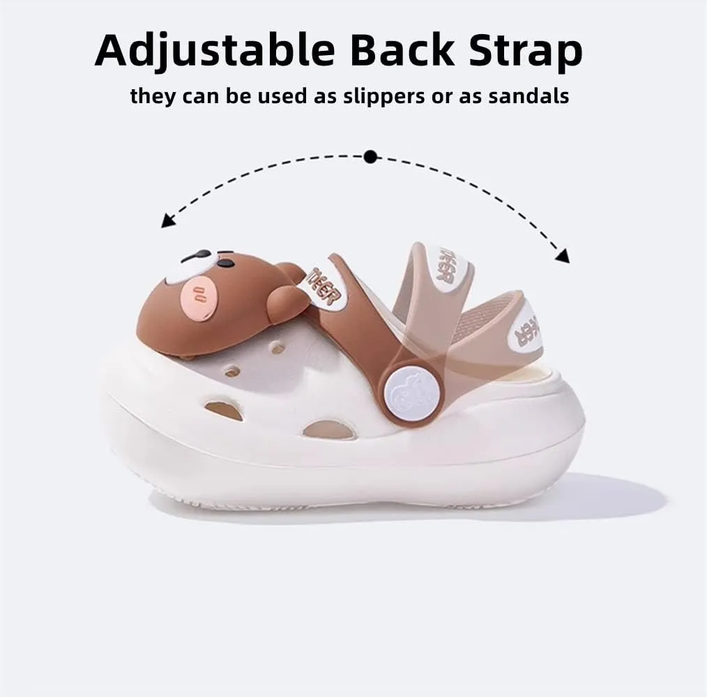 NW Kids Cute Clogs Garden Shoes Toddler Boys Girls Non-Slip Soft EVA Slides Slippers Indoor Outdoor Waterproof Children Water Shower Beach Pool Sandals