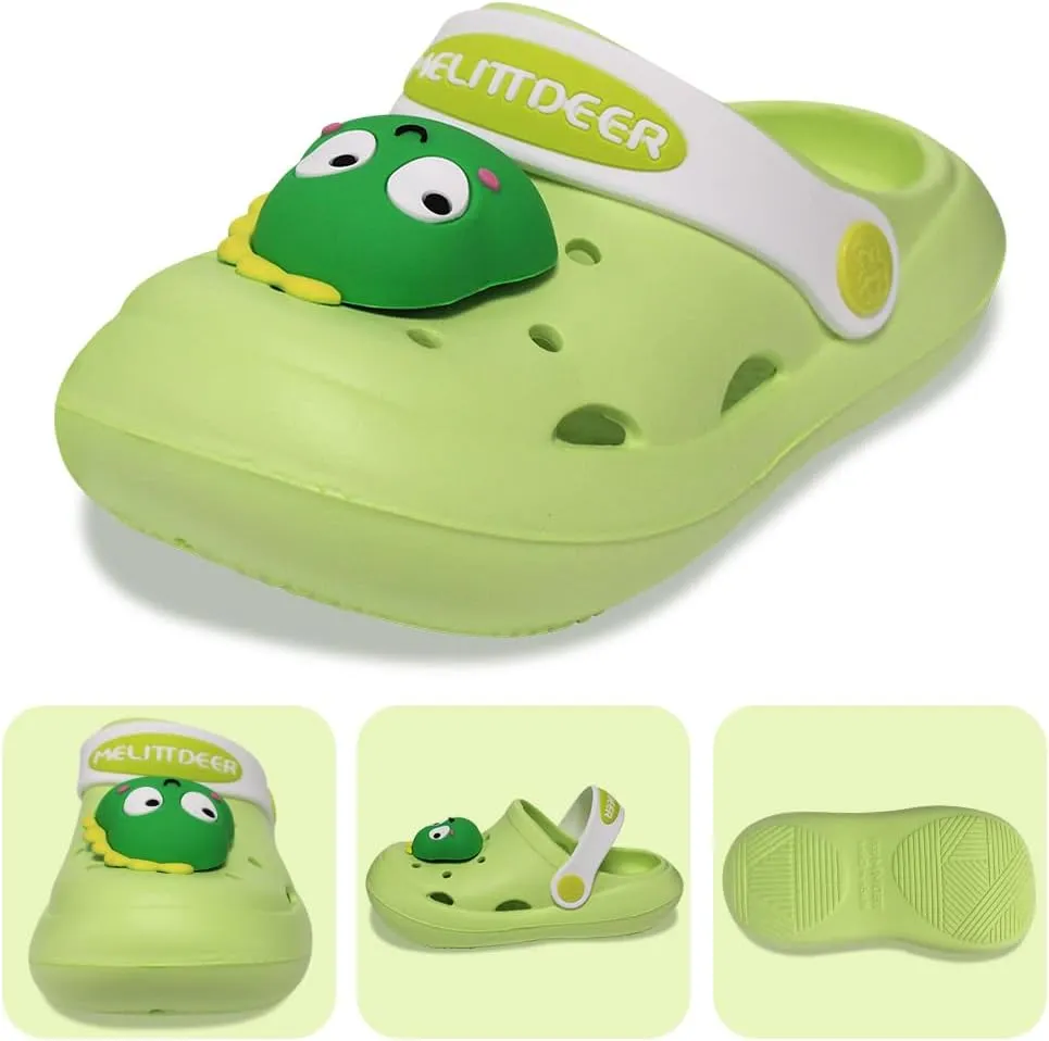 NW Kids Cute Clogs Garden Shoes Toddler Boys Girls Non-Slip Soft EVA Slides Slippers Indoor Outdoor Waterproof Children Water Shower Beach Pool Sandals