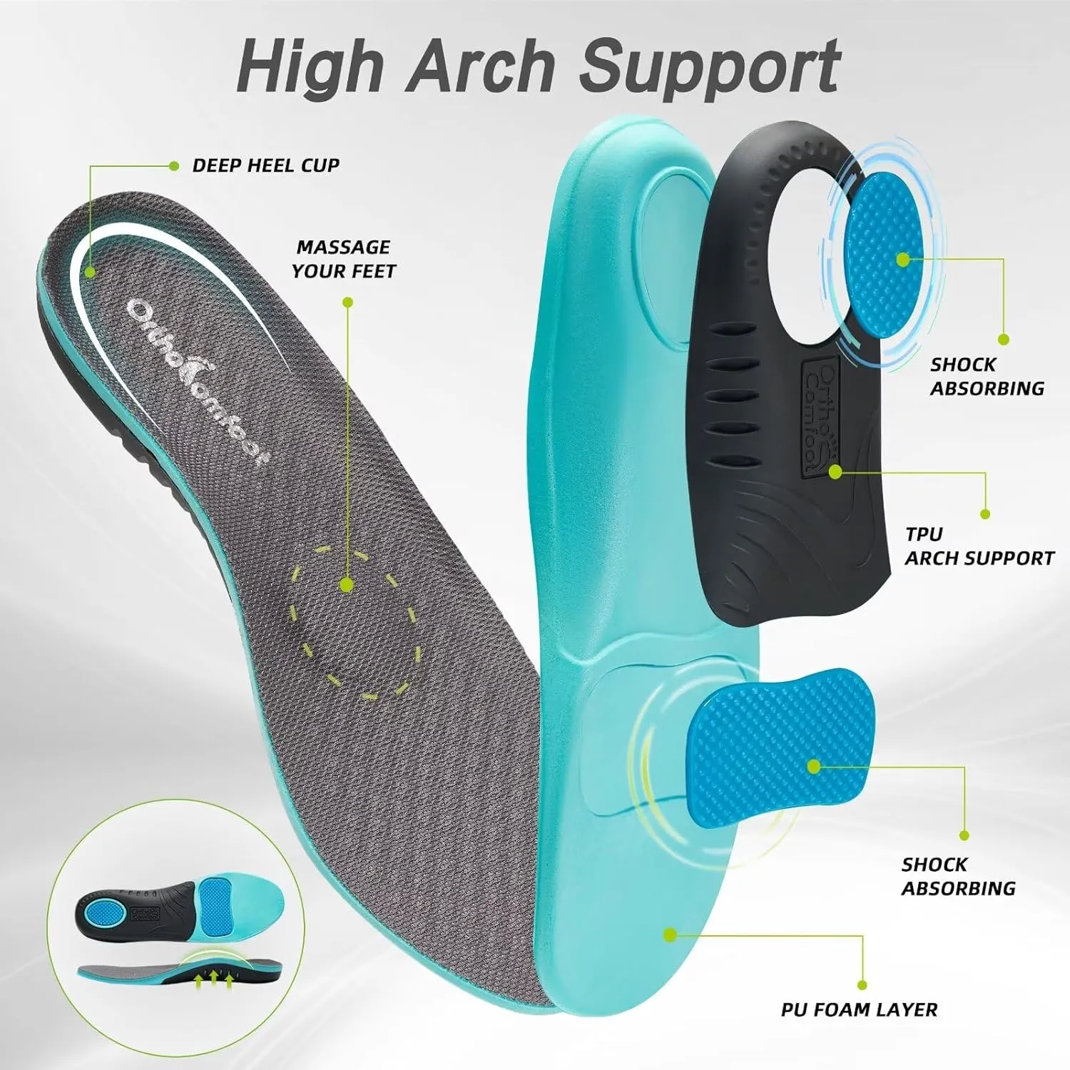 OrthoComfoot Women's Orthopedic Comfortable Walking Shoes, Casual Arch Support Slip-On Shoes for Plantar Fasciitis, Breathable Orthotic Loafers for Foot and Heel Pain Relief