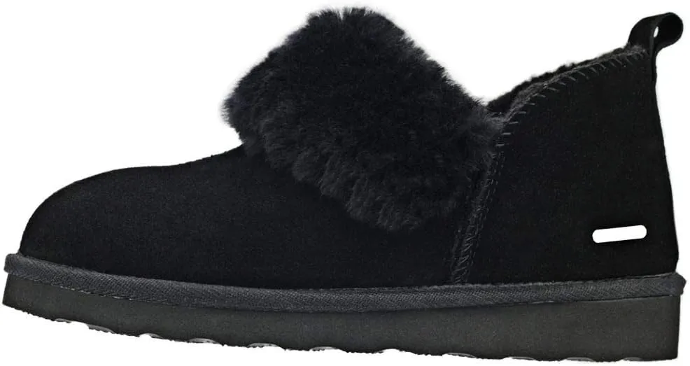 PAMIR Women's Genuine Suede Shearling Ankle Moccasin Booties Slippers Boots Memory Foam Indoor Outdoor