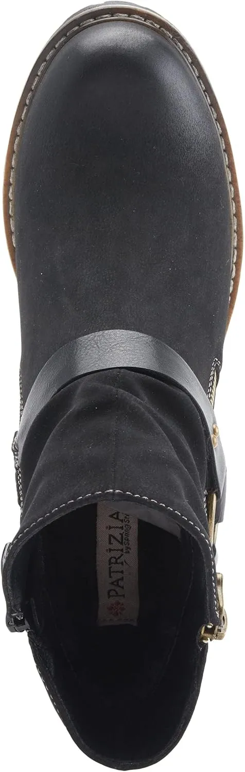 PATRIZIA Spring Step Firewood Booties for Women - Ladies Ankle Boots with Zipper Closure - Vegan Leather Womens Boots for Outdoor