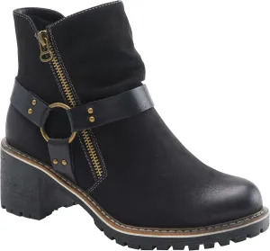PATRIZIA Spring Step Firewood Booties for Women - Ladies Ankle Boots with Zipper Closure - Vegan Leather Womens Boots for Outdoor