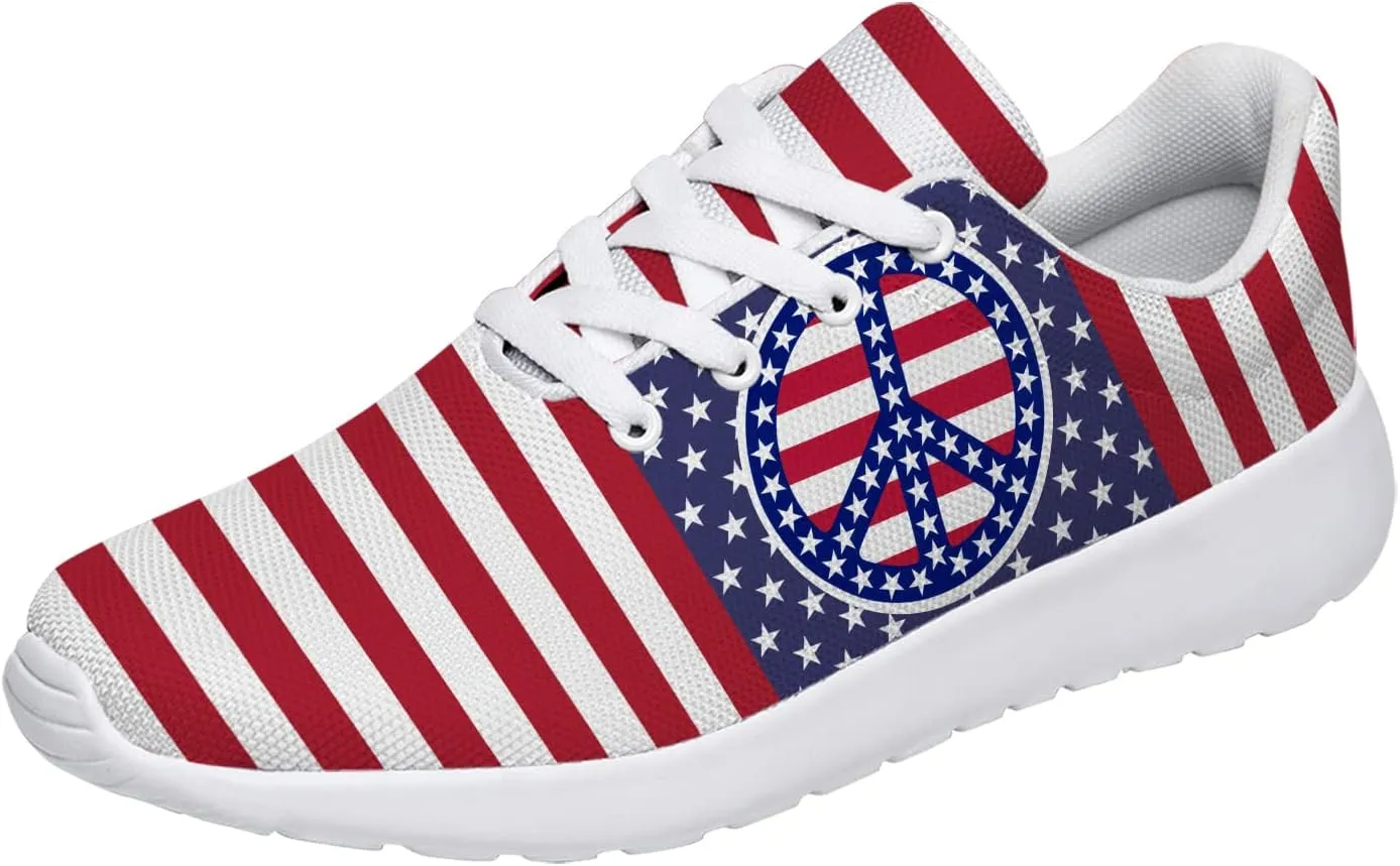 Peace and Love Shoes Womens Mens Road Running Shoes Athletic Tennis Walking Shoes Gifts for Her,Him