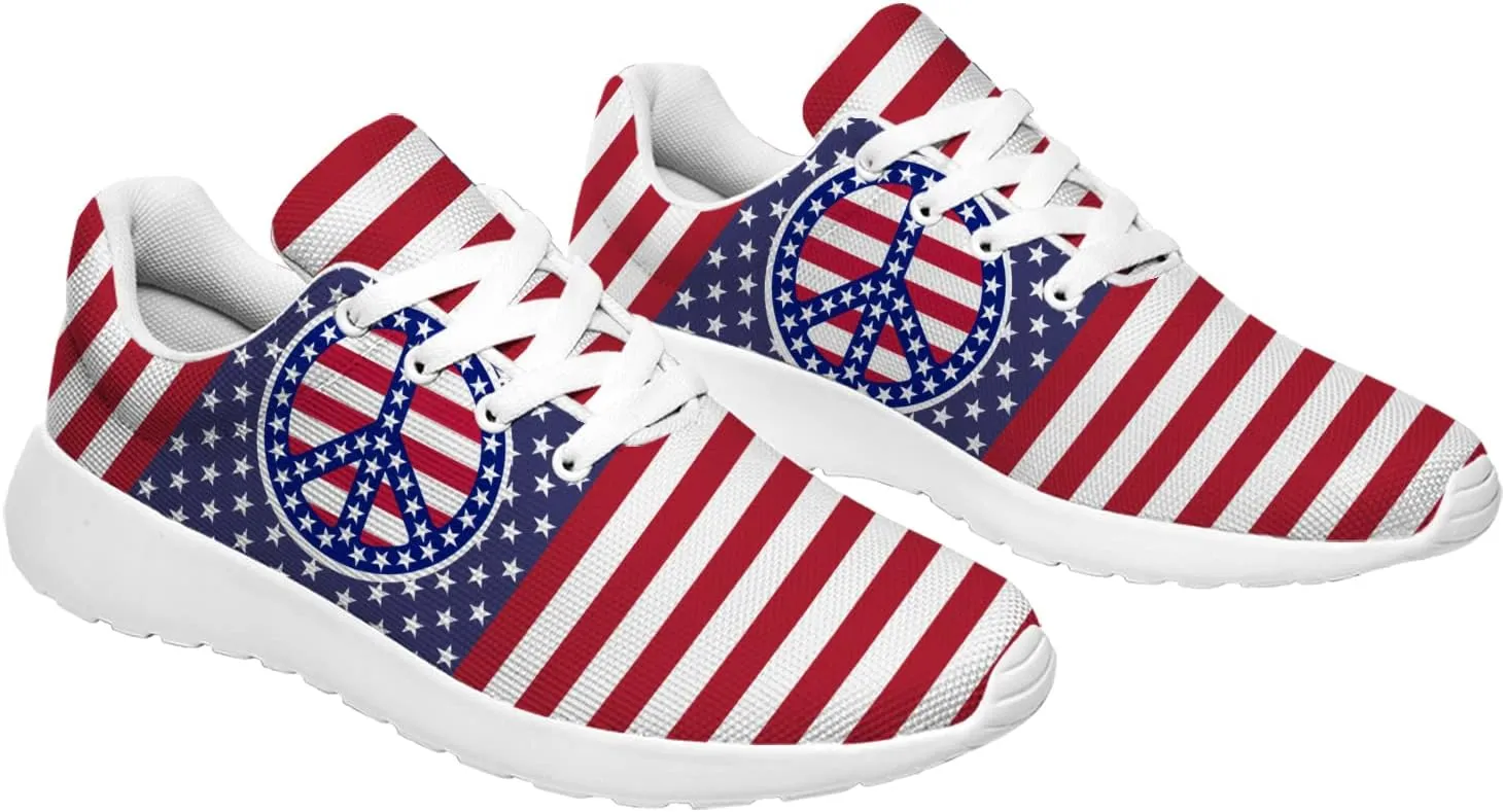 Peace and Love Shoes Womens Mens Road Running Shoes Athletic Tennis Walking Shoes Gifts for Her,Him