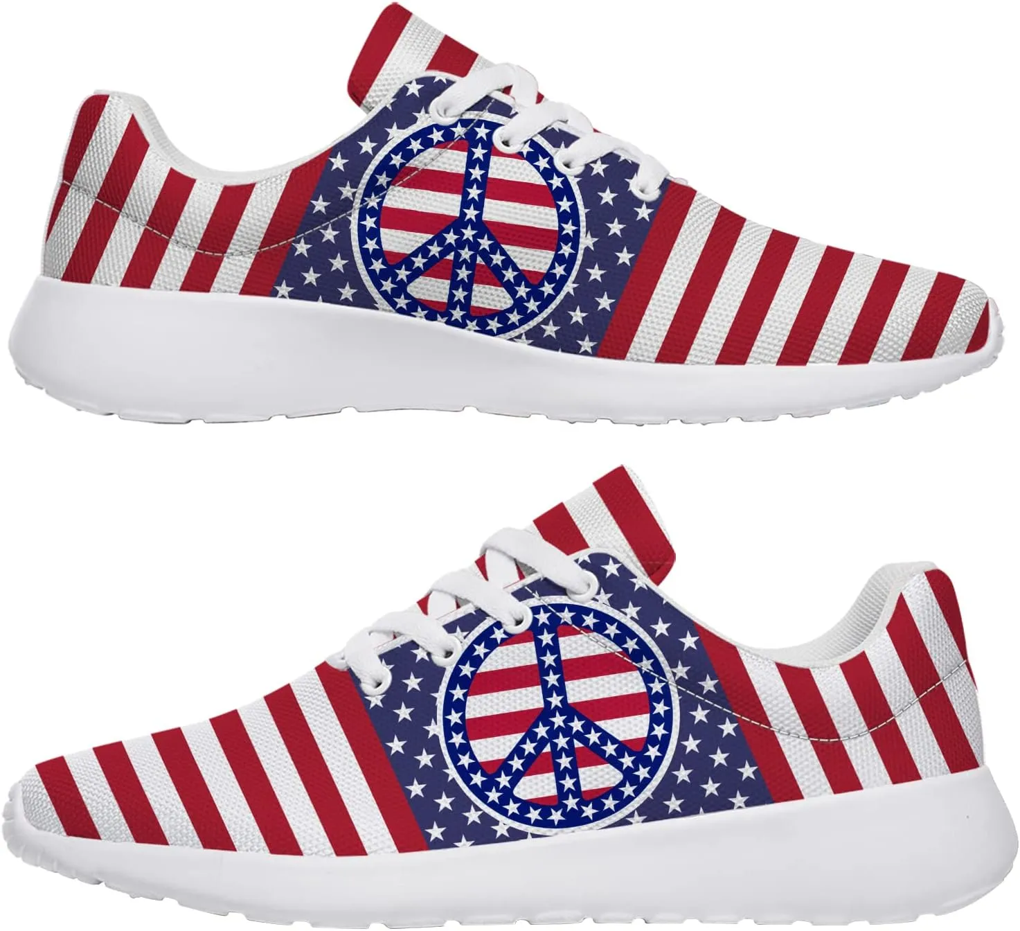 Peace and Love Shoes Womens Mens Road Running Shoes Athletic Tennis Walking Shoes Gifts for Her,Him