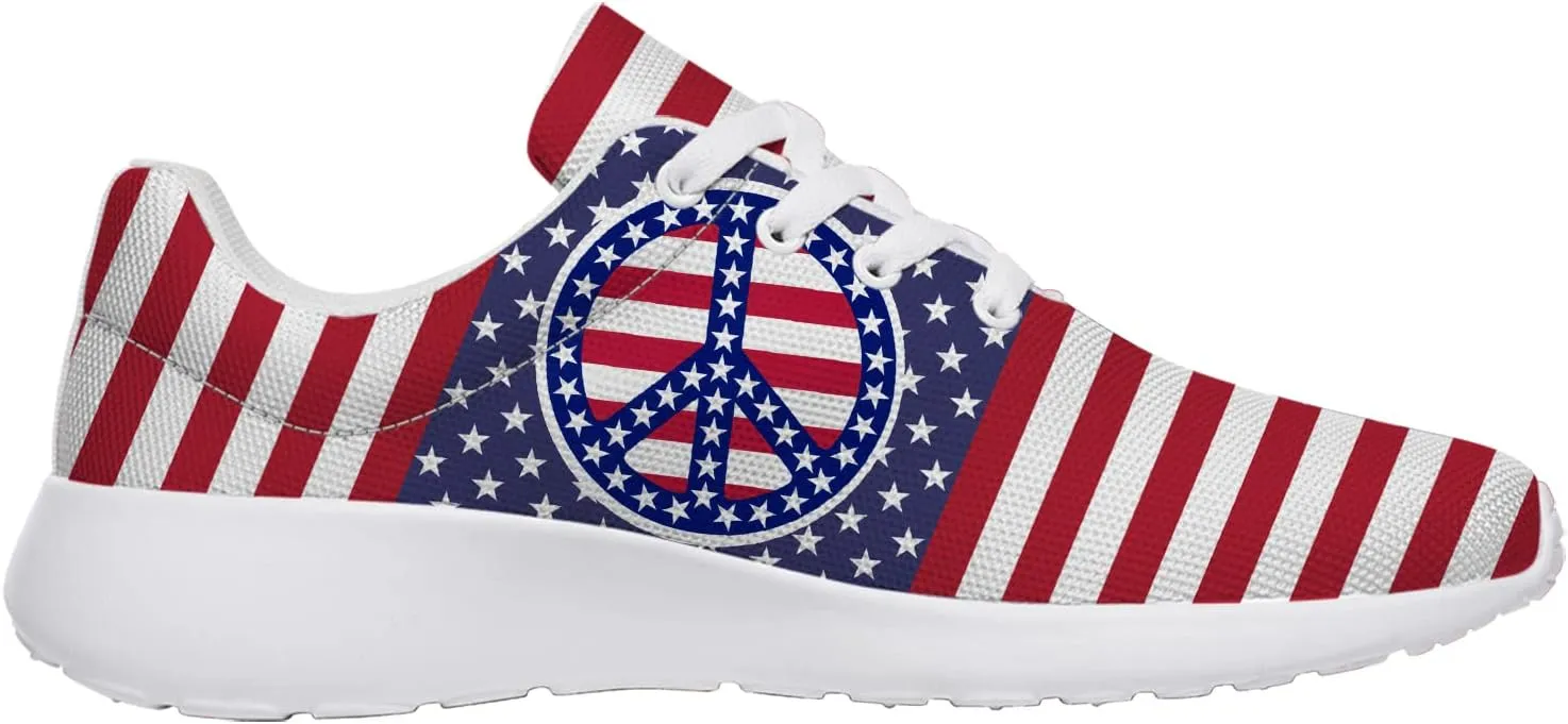 Peace and Love Shoes Womens Mens Road Running Shoes Athletic Tennis Walking Shoes Gifts for Her,Him