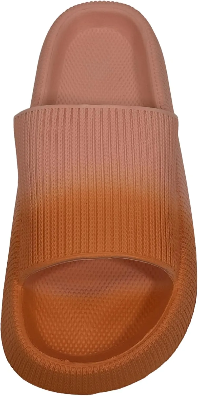 Pillow Slippers for Women Non Slip Quick Drying Shower Slides Bathroom Sandals | Ultra Cushion | Thick Sole