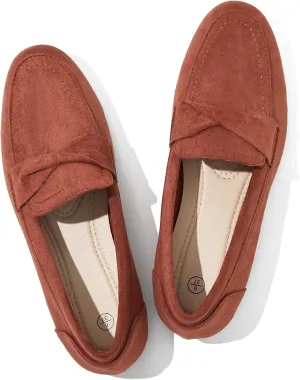 POVOGER Loafers for Women Slip on Shoes Black Flats Shoes Comfortable Work Shoes for Women Square Toe Ballets Flats